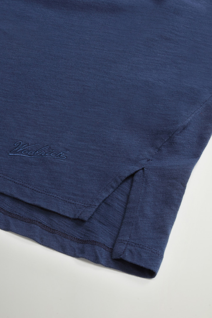 T-shirt in puro cotone fiammato Blu photo 7 | Woolrich