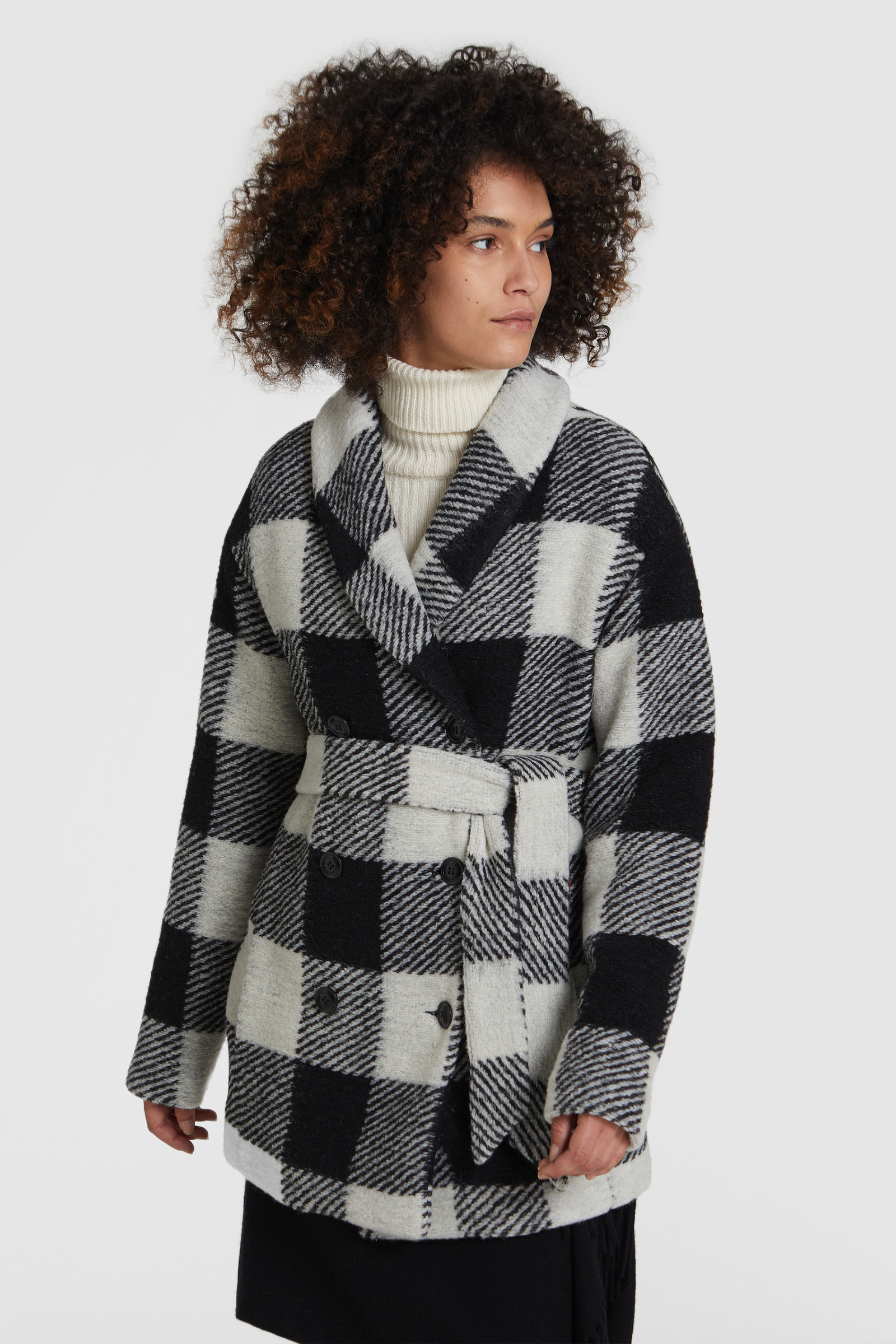 belted wool coat womens