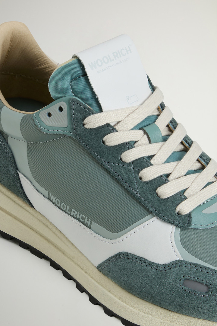 Retro Sneakers in Nylon with Leather and Suede Details White photo 5 | Woolrich