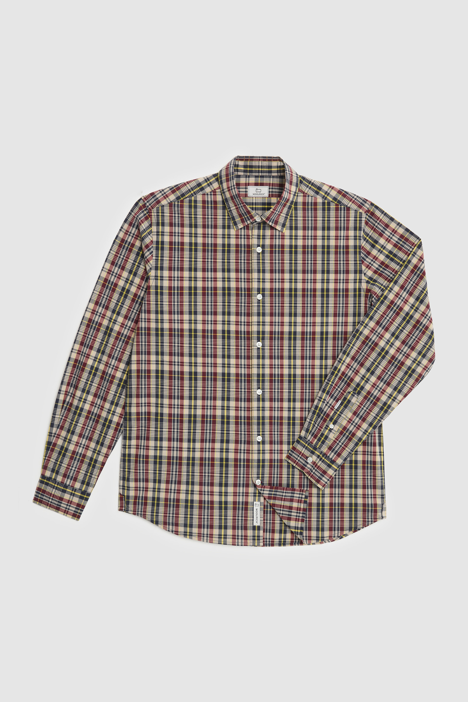 Camicia in popeline di cotone Giallo photo 7 | Woolrich