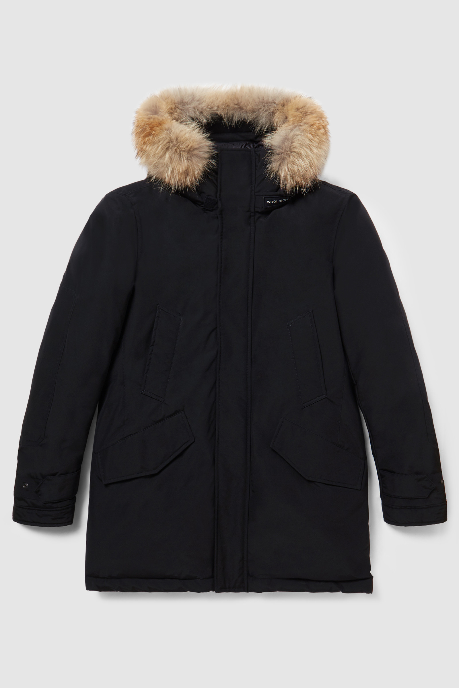 Polar Parka met hoge kraag, coyotebont
