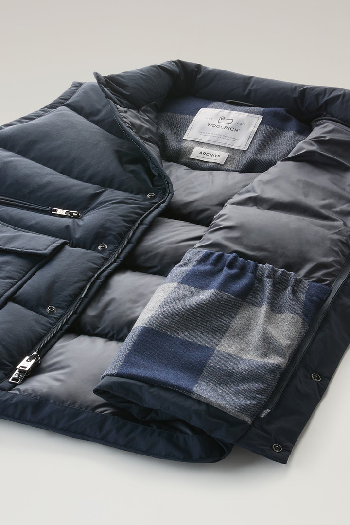 Aleutian Padded Vest in Taslan Nylon Blue photo 5 | Woolrich