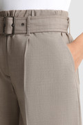 Shorts aus leichter Merinowolle