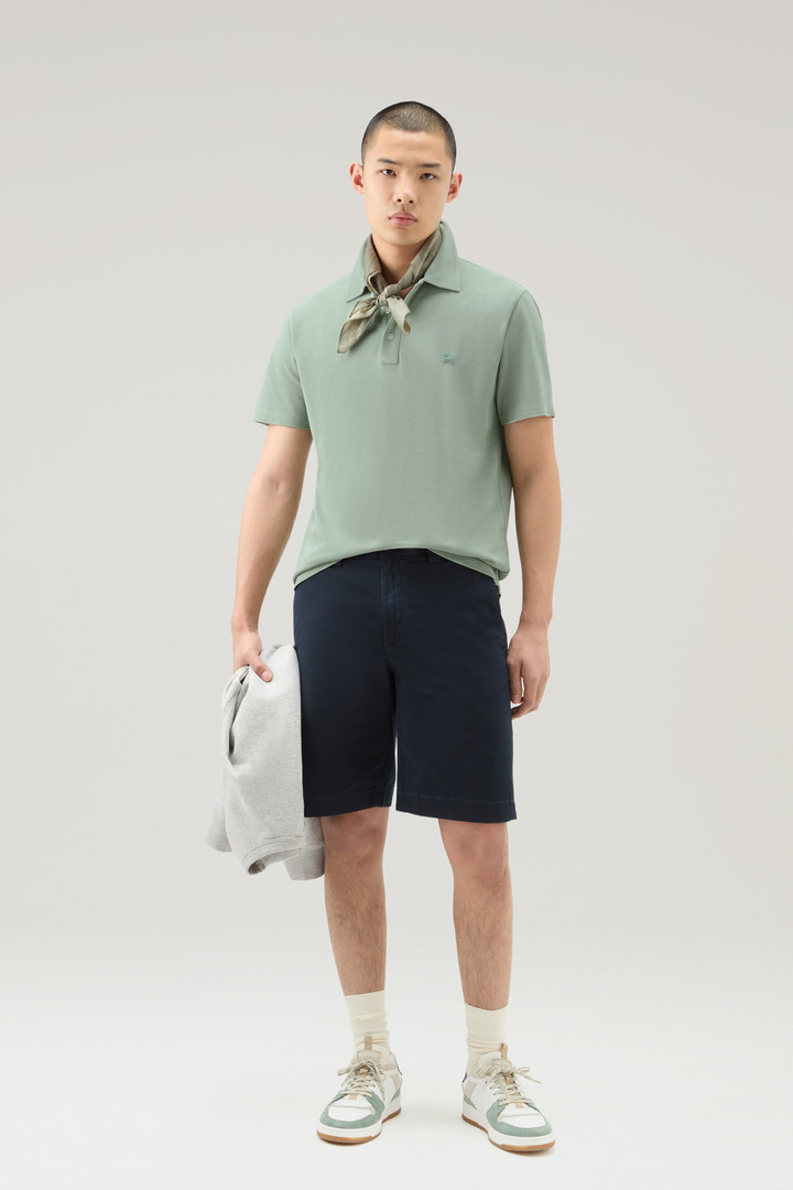 ICE COTTON POLO Green photo 2 | Woolrich
