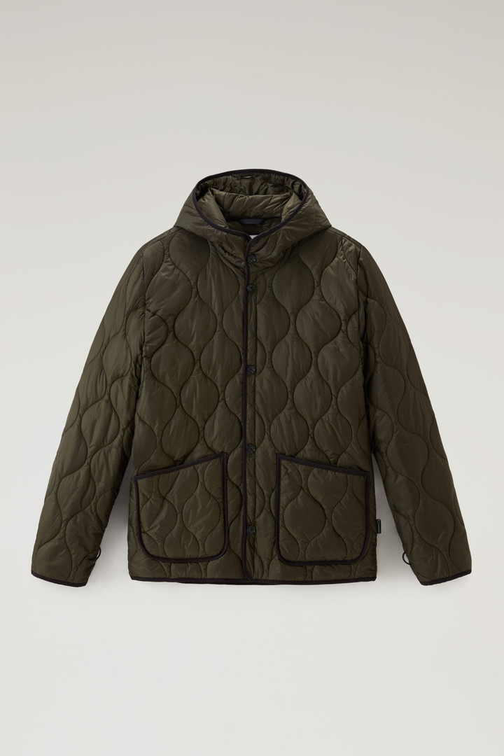 3-in-1 Padded Jacket in Stretch Nylon with Detachable Quilted Jacket Blue photo 6 | Woolrich