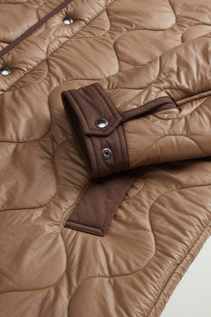 Quilted Coat with Sherpa Lining by Todd Snyder Beige photo 7 | Woolrich