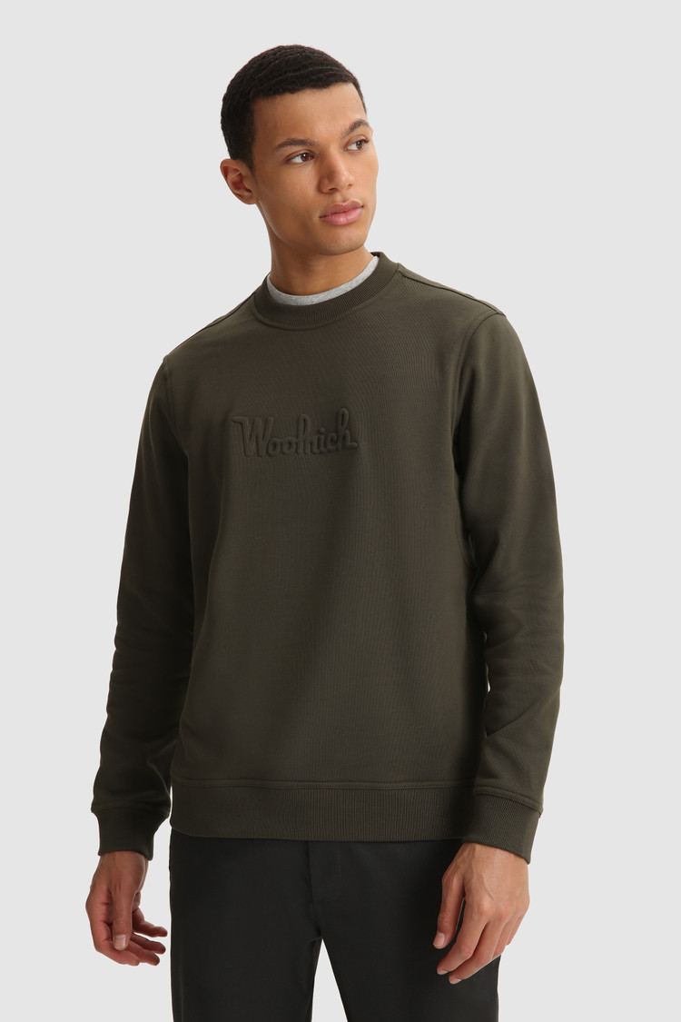 Jersey Luxe con cuello redondo y logotipo en relieve