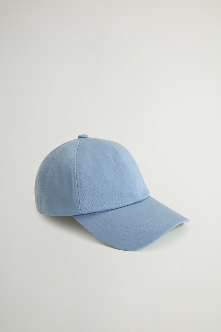 Cotton Twill Cap with Embroidered Logo Blue photo 1 | Woolrich