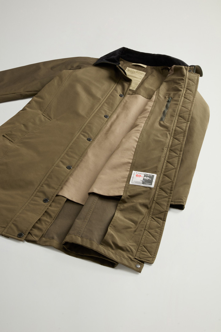 Ramar Cloth Coat with Corduroy Collar Green photo 8 | Woolrich