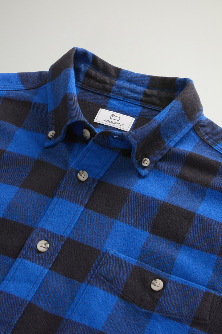 Traditional Flannel Check Shirt Blue photo 6 | Woolrich