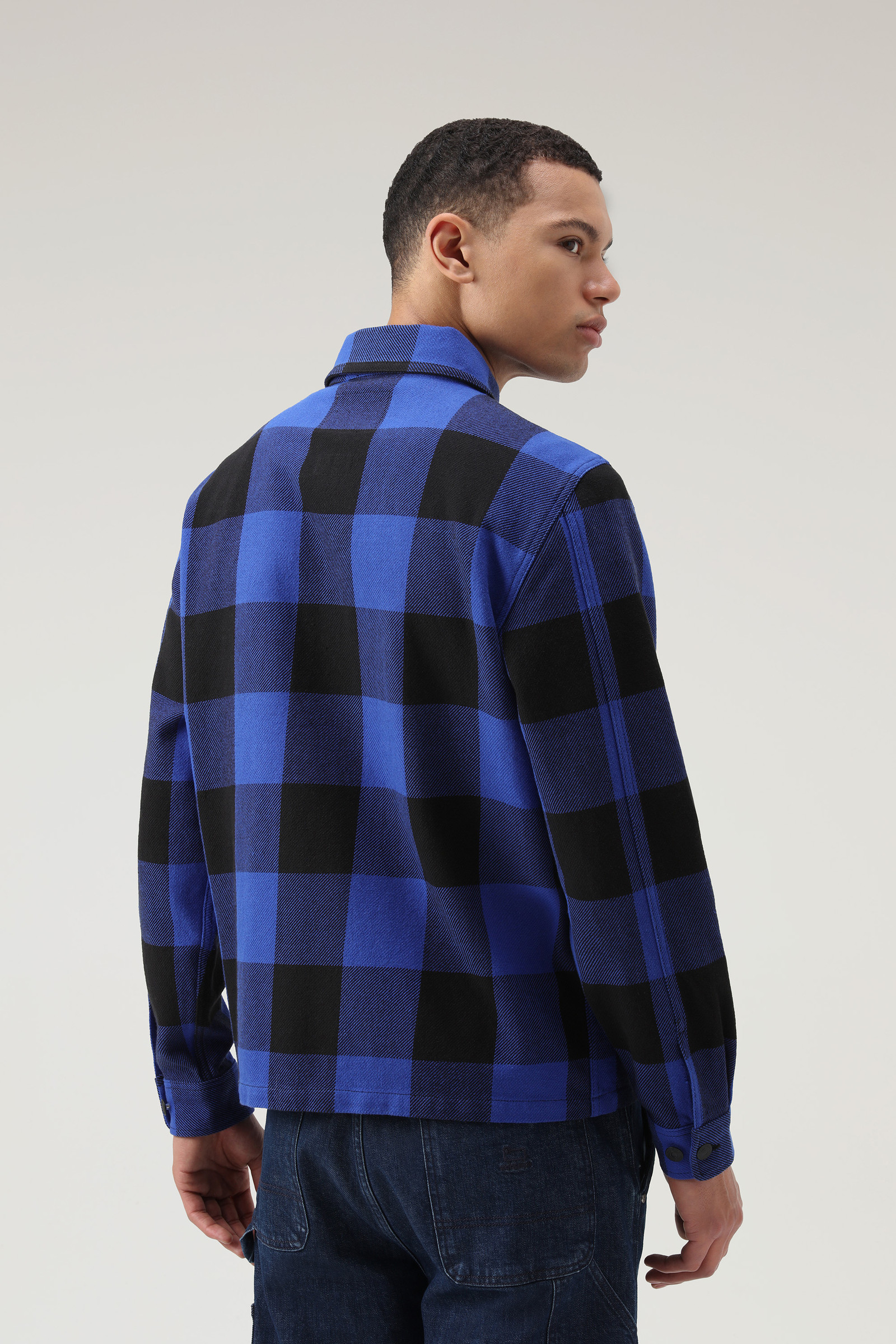 Timber Flannel Check Overshirt Blue photo 2 | Woolrich