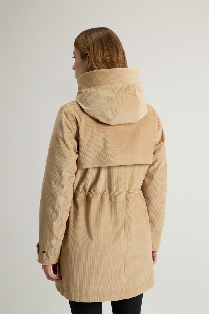 Parka 3-en-1 en velours côtelé à trois couches Beige photo 3 | Woolrich