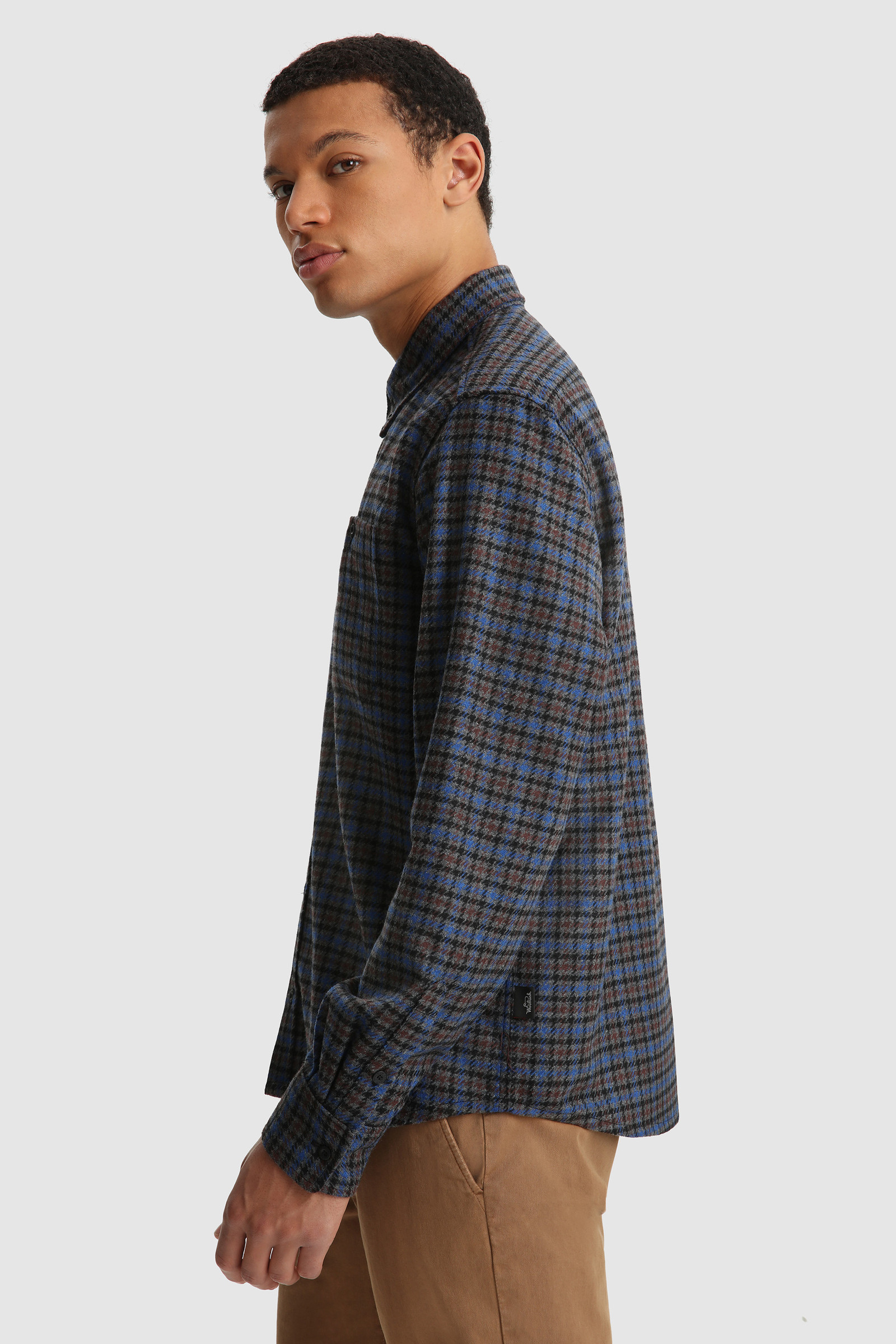 Trout Run Flannel Shirt - Made in Usa Grey photo 3 | Woolrich