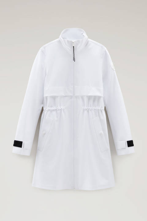 Mantel Pequea aus Stretch-Nylon Weiß photo 2 | Woolrich