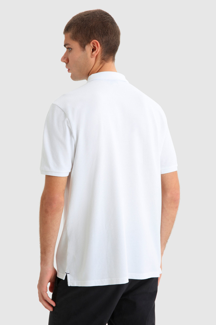 Polo American classique en coton blanc photo 3 | Woolrich
