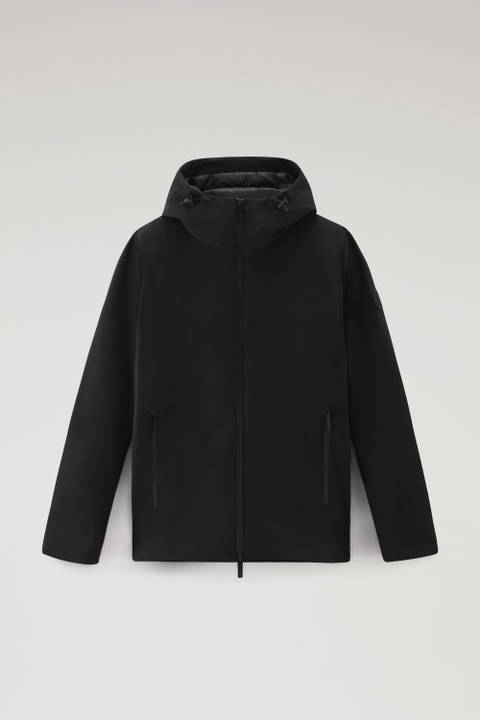 Pacific Jacket in Tech Softshell Black photo 2 | Woolrich