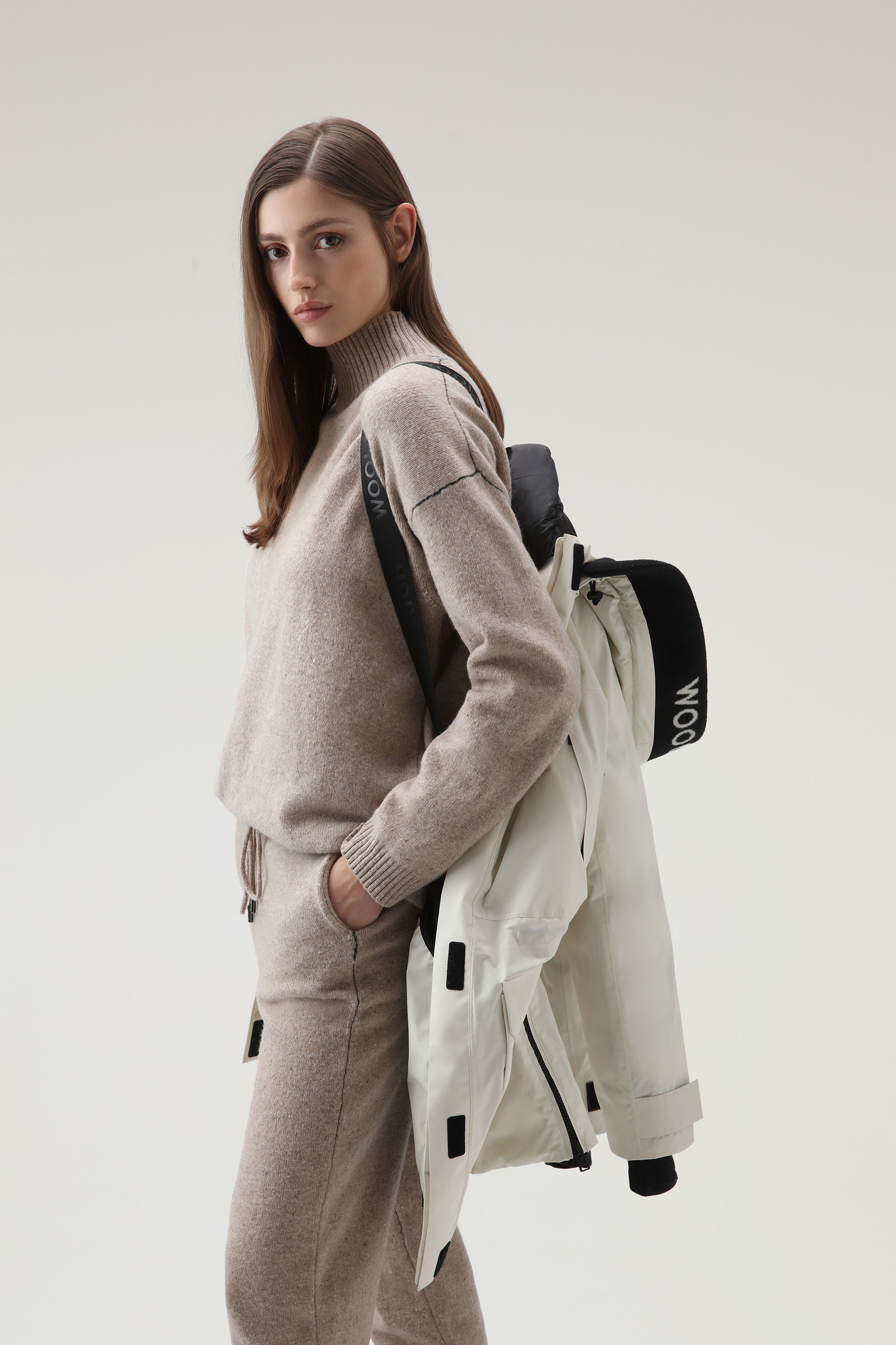 Harveys Waterproof Parka in Pertex Revolve White photo 5 | Woolrich
