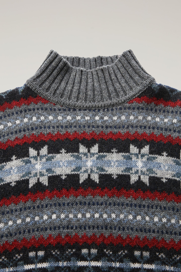 Fair Isle Turtleneck Sweater Gray photo 2 | Woolrich