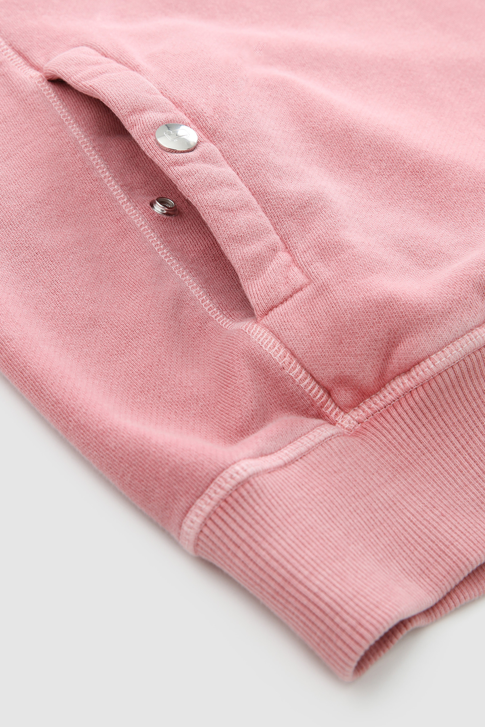 Hoodie in Garment-Dyed Cotton Pink photo 6 | Woolrich