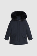 Girl's Luxury Arctic Parka with removable dyed fur
