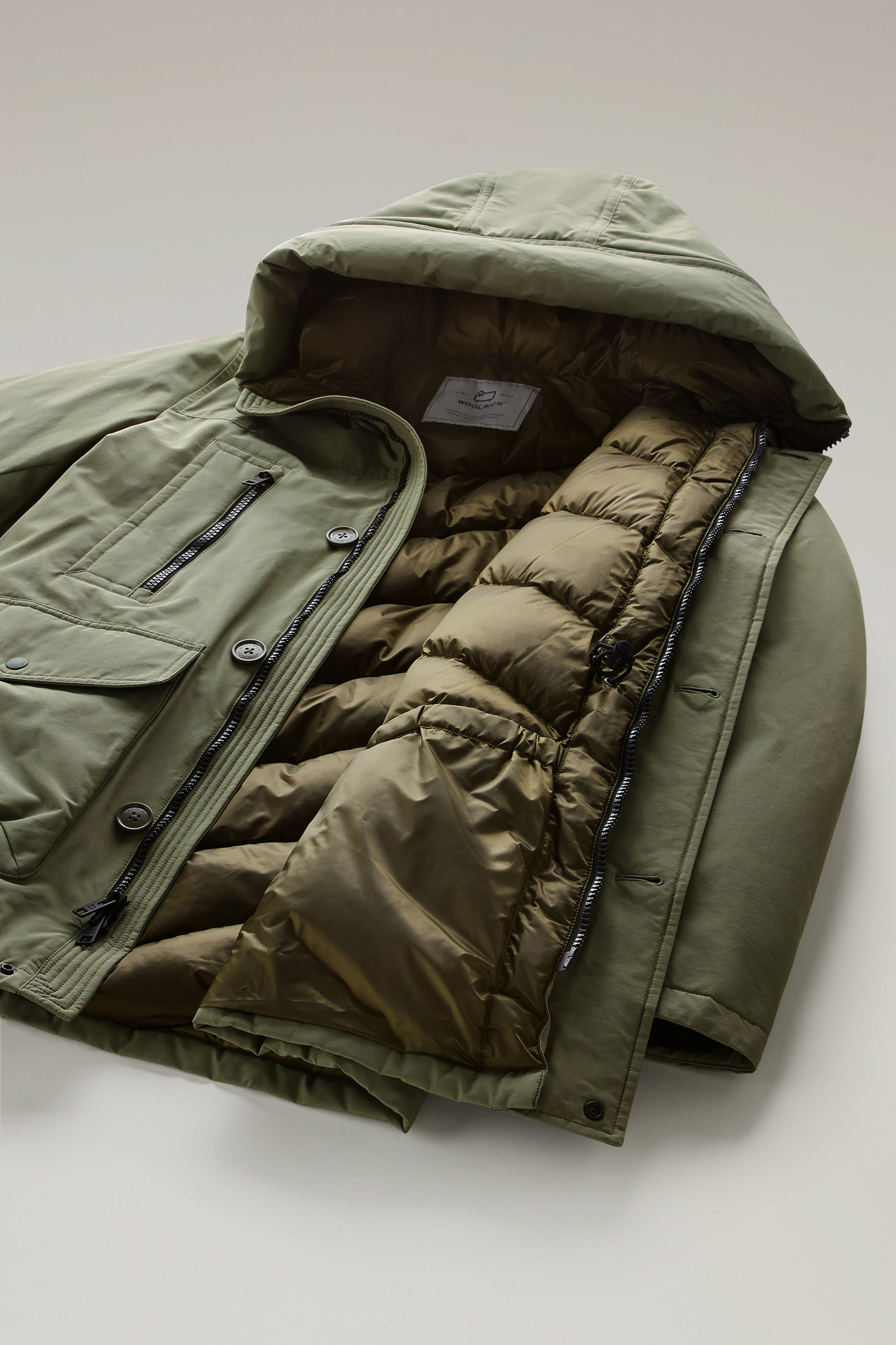 Arctic Parka Evolution in Ramar Cloth grigio photo 11 | Woolrich