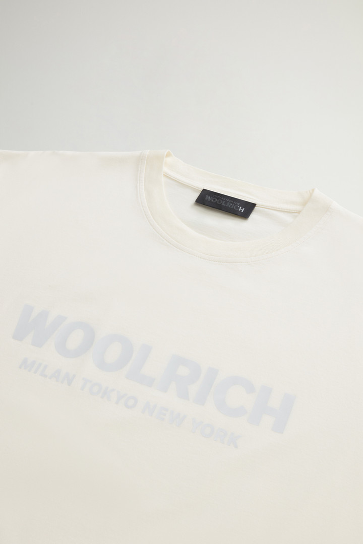 T-shirt in puro cotone con logo by Todd Snyder Bianco photo 6 | Woolrich