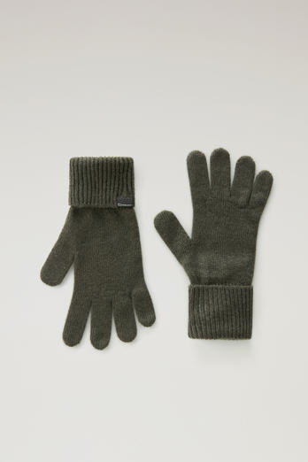 Gloves in Pure Cashmere Green | Woolrich