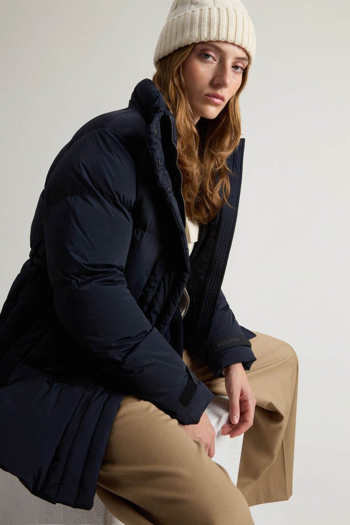 Doudoune Alsea en nylon élastique avec capuche amovible Bleu photo 4 | Woolrich