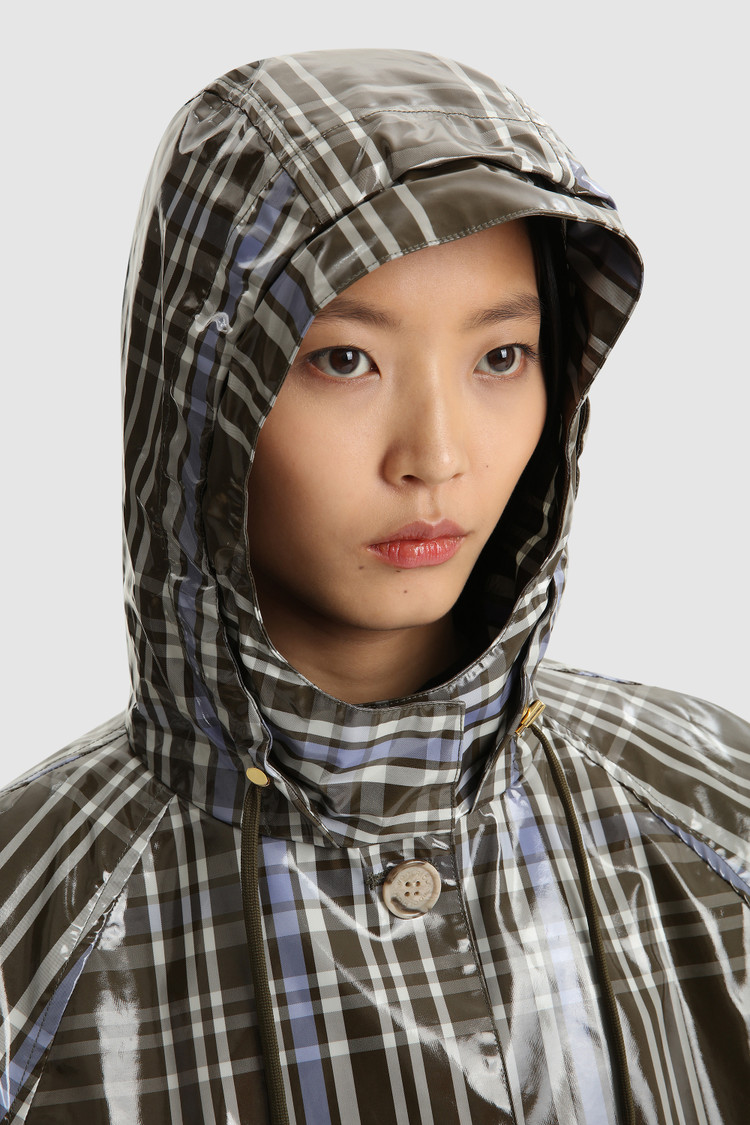 Hawthorn Check hooded cape