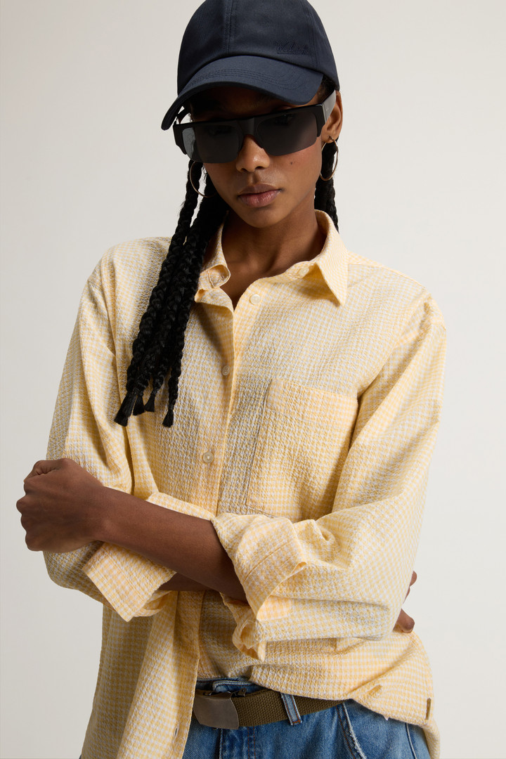 Seersucker Cotton Shirt Yellow photo 4 | Woolrich