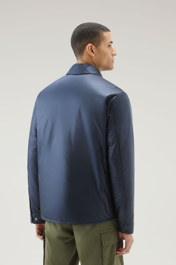 Padded Overshirt in Recycled Pertex Quantum Blue photo 3 | Woolrich