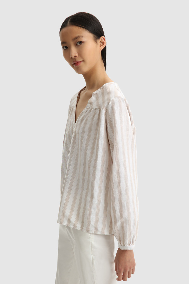 Cotton linen blouse