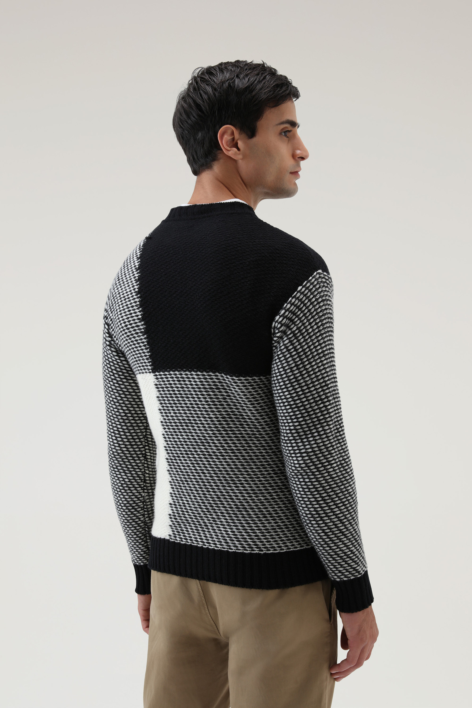 Unisex Crewneck with Buffalo Check Pattern multicolor photo 3 | Woolrich