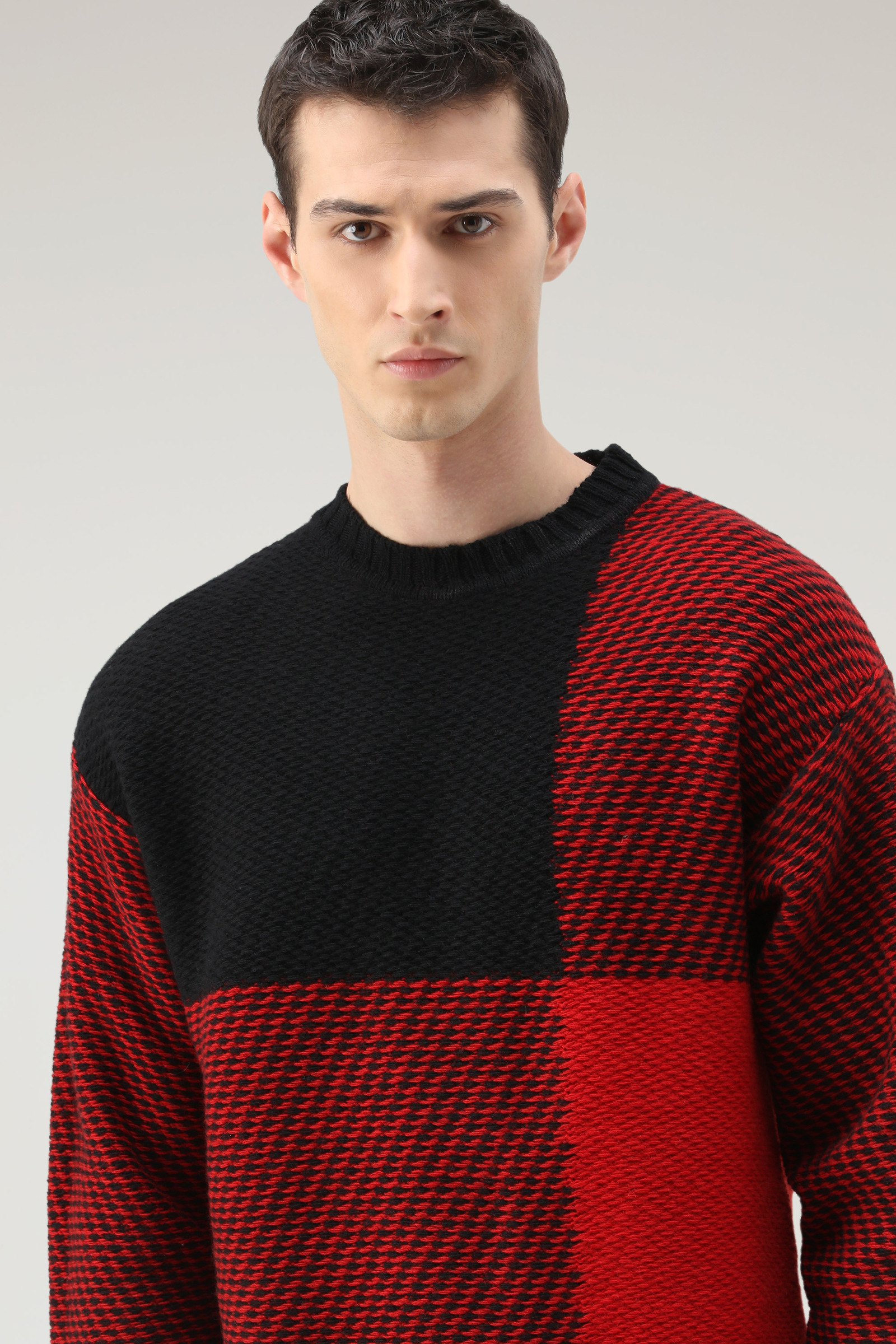 Unisex Crewneck with Buffalo Check Pattern photo 4 | Woolrich