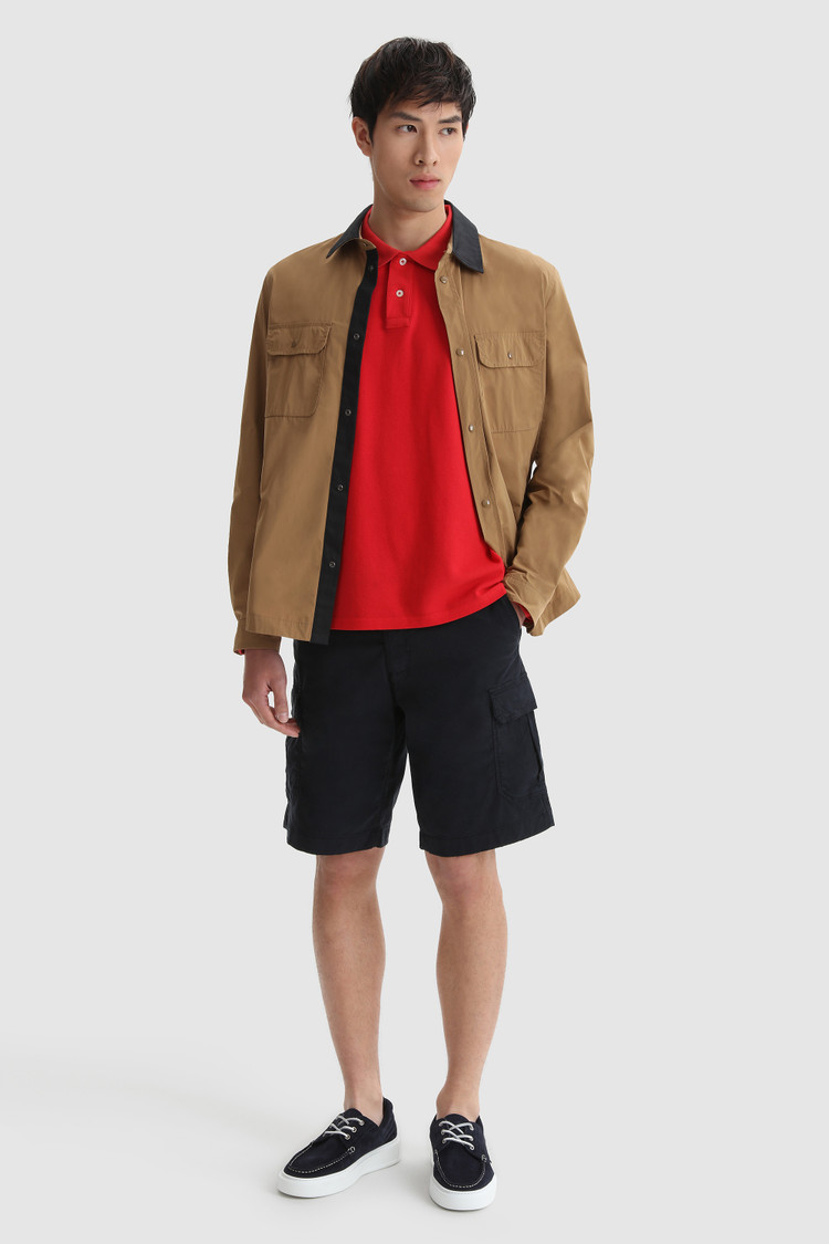 Polo in puro cotone a manica lunga