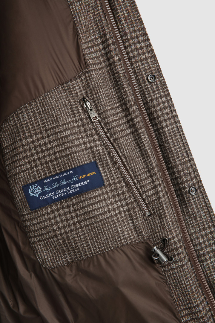 Luxury Polar Parka en laine écologique italienne confectionné avec un tissu Loro Piana