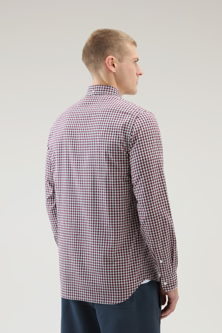 Checked Madras Shirt in Pure Cotton Red photo 3 | Woolrich