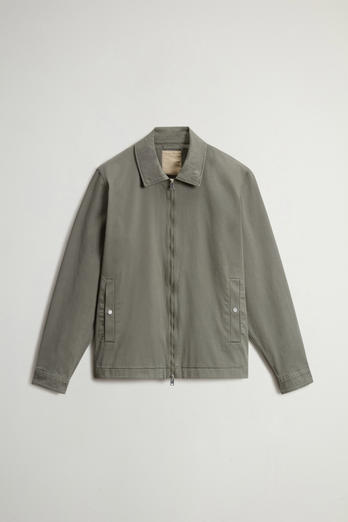 Stückgefärbtes Timber Overshirt aus Baumwolltwill Grün photo 1 | Woolrich