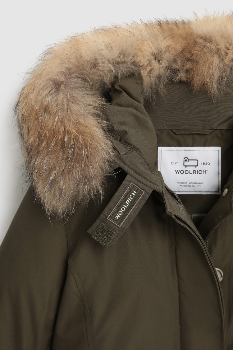 Korte Arctic Parka met afneembare bontrand
