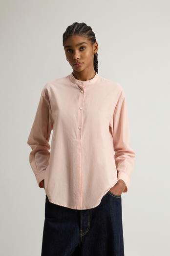 RELAXED HENLEY SHIRT Pink | Woolrich
