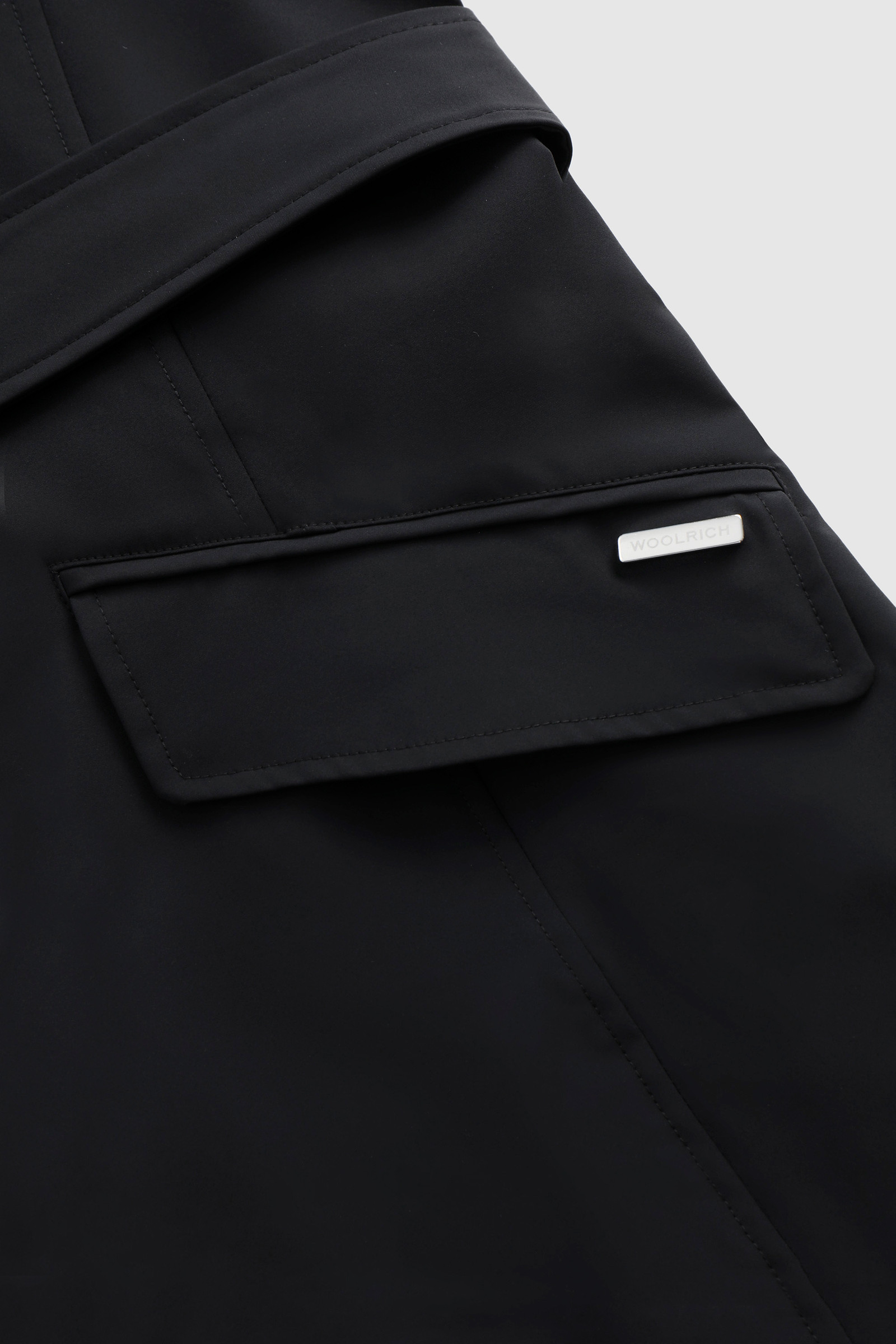 Leichter Trenchcoat Fayette Schwarz photo 6 | Woolrich