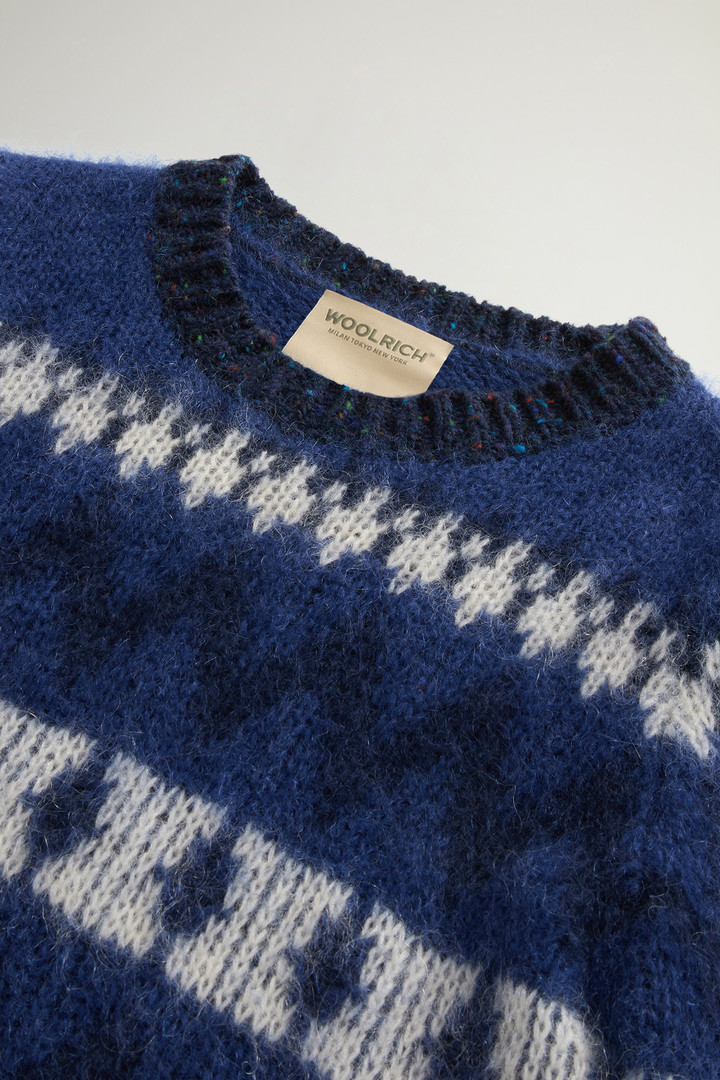 Fair Isle Sweater in Wool Blend Blue photo 6 | Woolrich