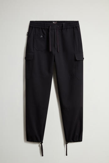 Cargohose aus Wollstretch by Todd Snyder Schwarz photo 1 | Woolrich