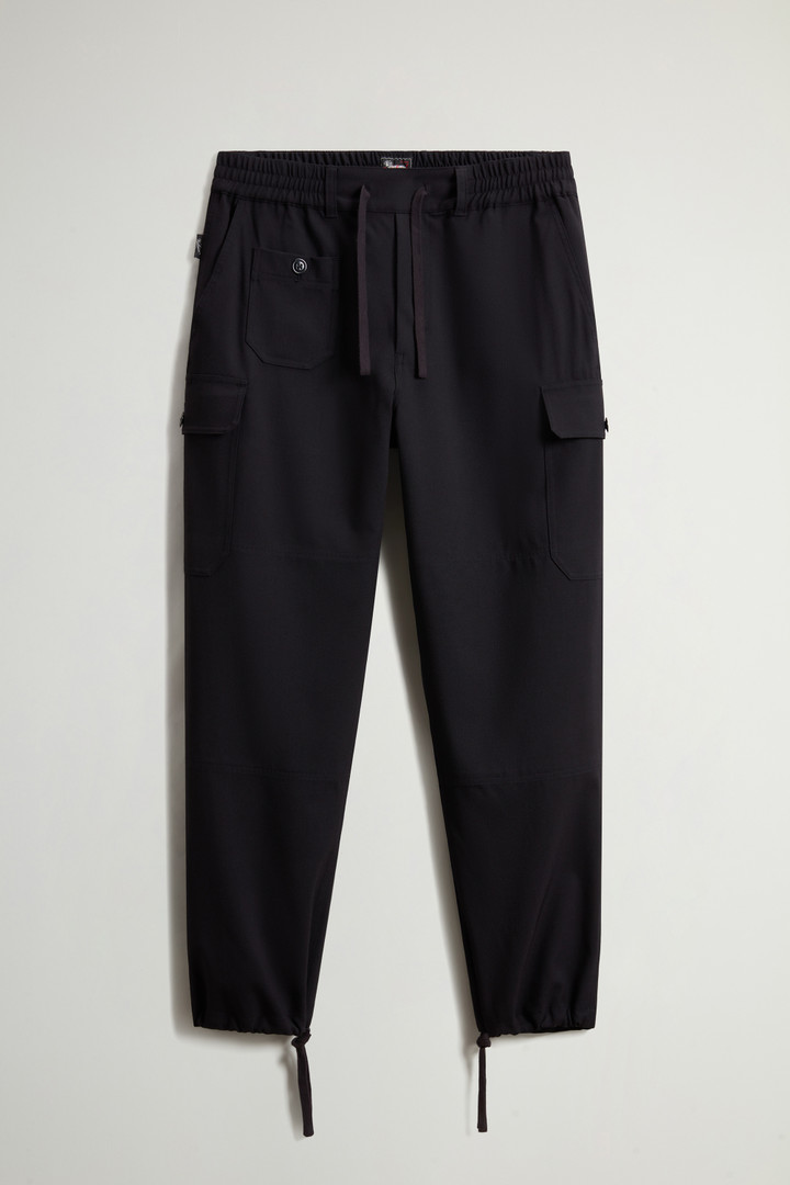 Stretch Wool Cargo Pants by Todd Snyder Black photo 4 | Woolrich