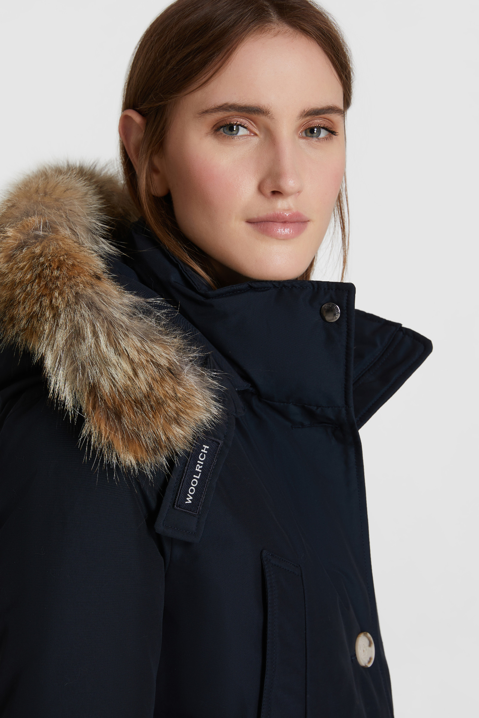 Parka Arctic longue en fourrure de coyote