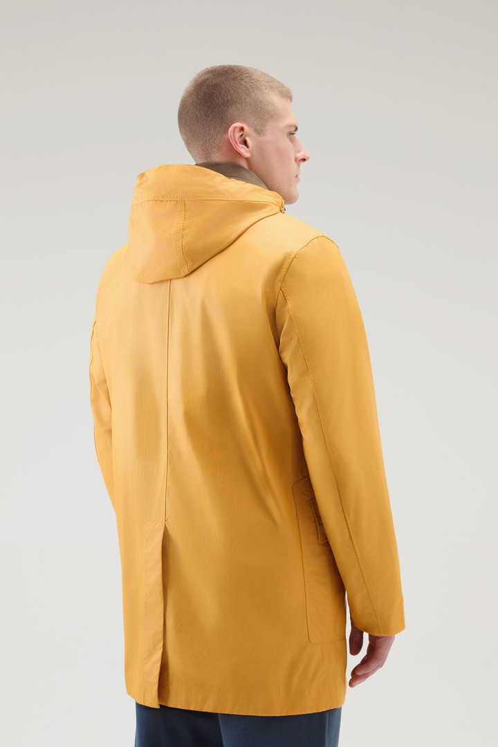 Waxed Jacket with Detachable Hood Yellow photo 3 | Woolrich