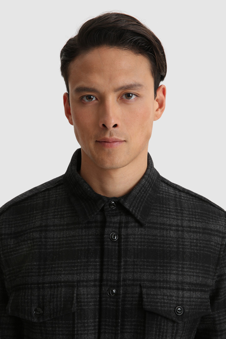 Alaskan Melton Shirt in recycled Italian wool