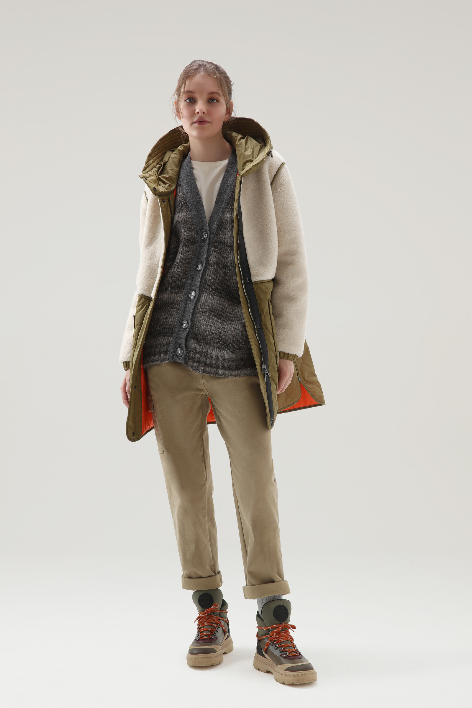 Dégradé Cardigan in Alpaca Wool and Cotton Blend photo 2 | Woolrich