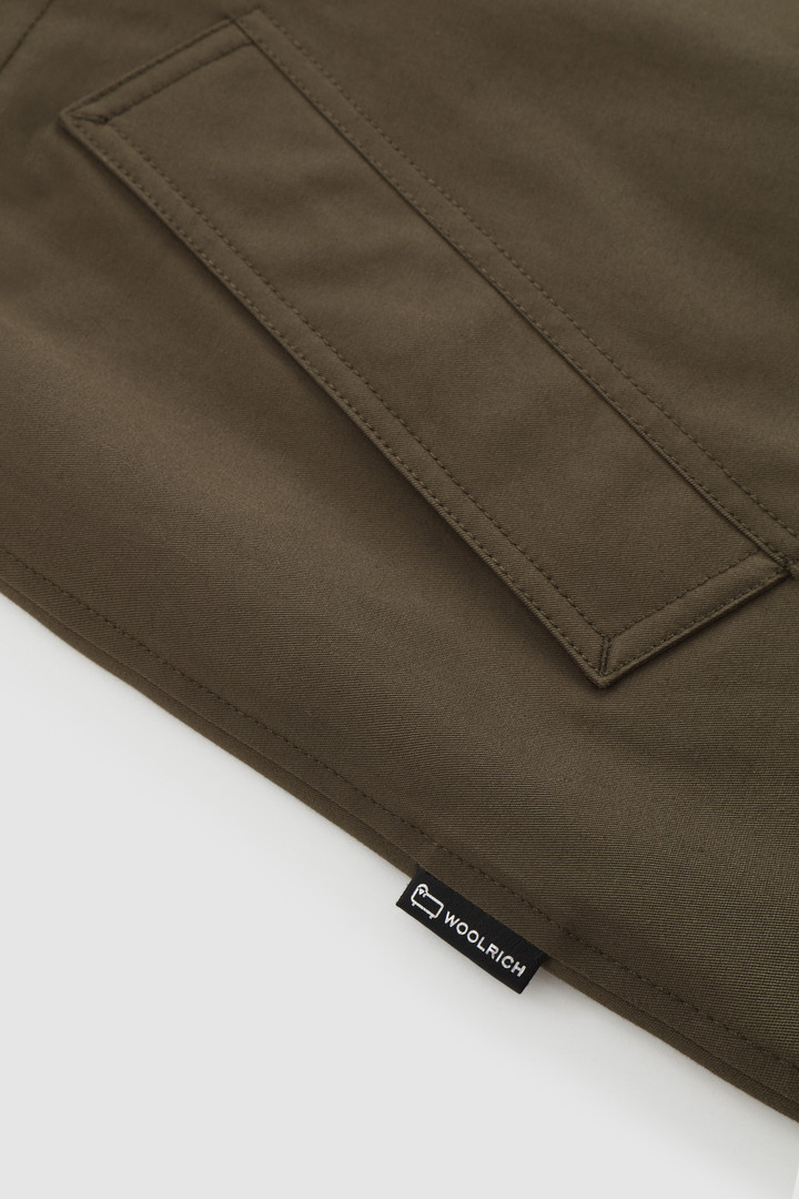 Havice Light Parka with Printed Check Lining Green photo 10 | Woolrich