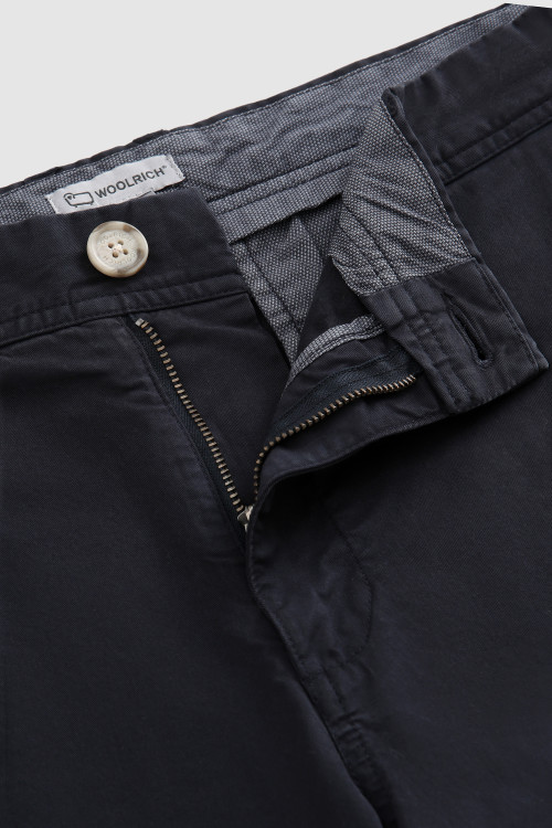 Garment-Dyed Chino Shorts Blue photo 2 | Woolrich